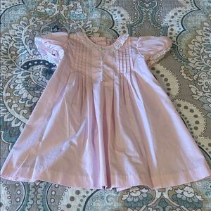 Shrimp and Grits Easter Bunny Pink Dress Toddler Girl